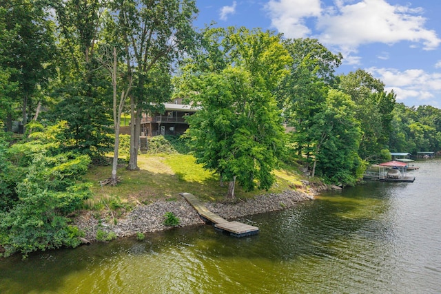 255 Whispering Hills Dr, Dover, TN 37058 - dock area featuring a water view