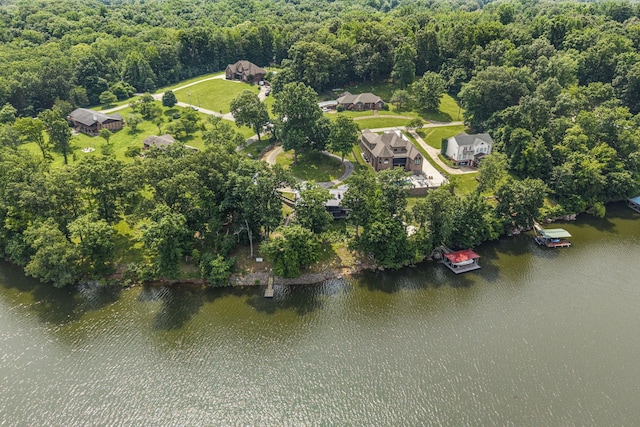 255 Whispering Hills Dr, Dover, TN 37058 - view of property location with a nearby body of water and a heavily wooded area