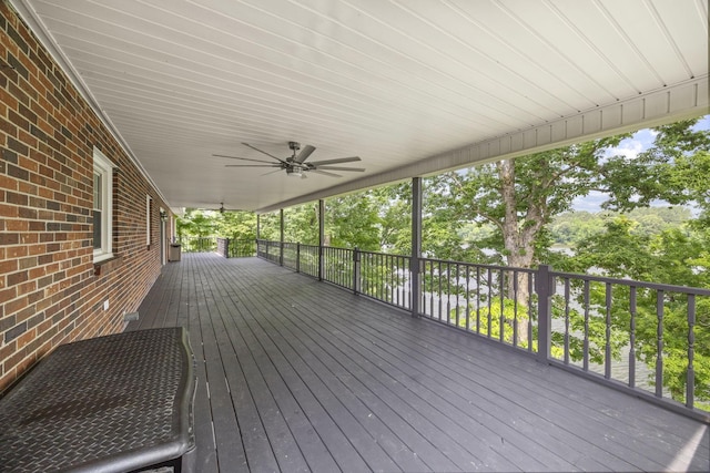 255 Whispering Hills Dr, Dover, TN 37058 - deck with ceiling fan