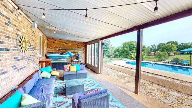 305 Rolling Mill Rd, Old Hickory, TN 37138 - view of patio / terrace featuring an outdoor hangout area and an outdoor pool