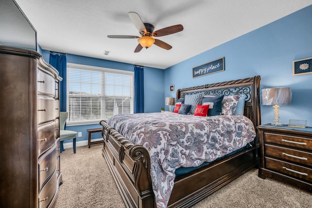 3112 Timberdale Dr, Clarksville, TN 37042 - carpeted bedroom featuring baseboards and ceiling fan