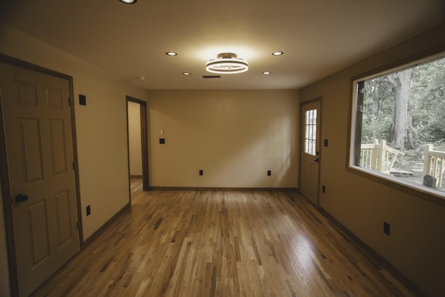310 E 15th St, Columbia, TN 38401 - spare room featuring recessed lighting, wood finished floors, and baseboards