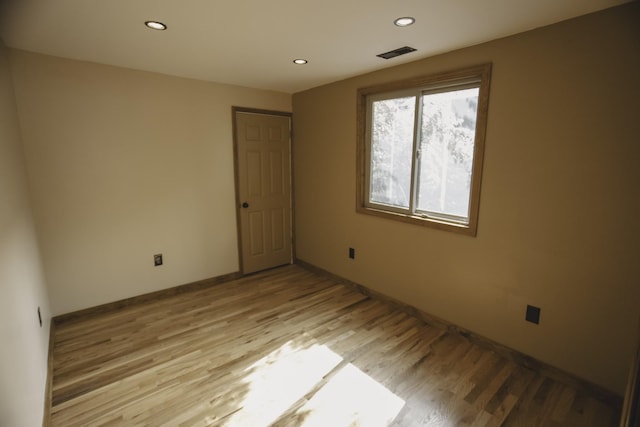 310 E 15th St, Columbia, TN 38401 - spare room with light wood-style flooring, recessed lighting, and baseboards