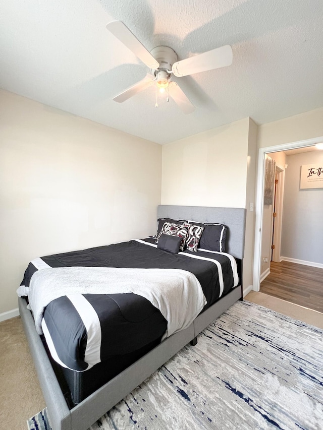 108 Josephines Ct, Oak Grove, KY 42262 - bedroom with baseboards, a ceiling fan, and wood finished floors