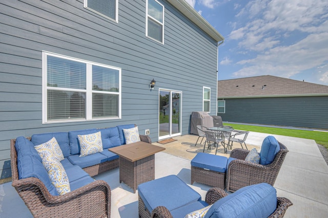 336 Ryan Rd, Chapel Hill, TN 37034 - view of patio with an outdoor hangout area and a grill