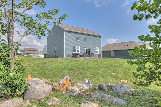 336 Ryan Rd, Chapel Hill, TN 37034 - back of property featuring a patio area and a lawn