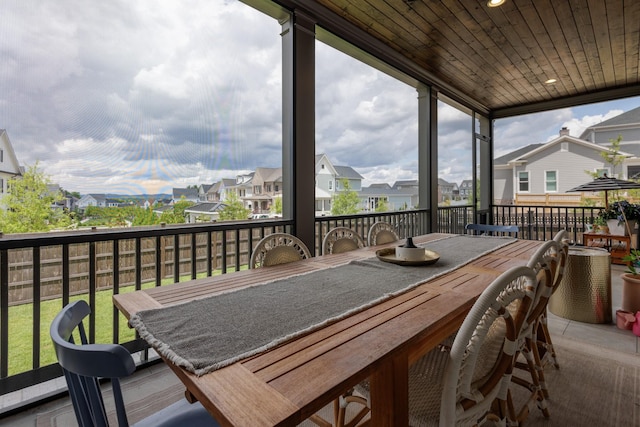 2026 Eliot Rd, Franklin, TN 37064 - deck with outdoor dining area and a residential view