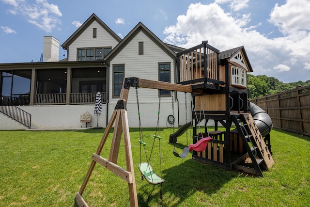 2026 Eliot Rd, Franklin, TN 37064 - view of play area with a sunroom