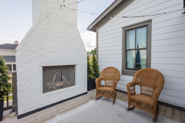 2026 Eliot Rd, Franklin, TN 37064 - view of patio / terrace with an outdoor brick fireplace