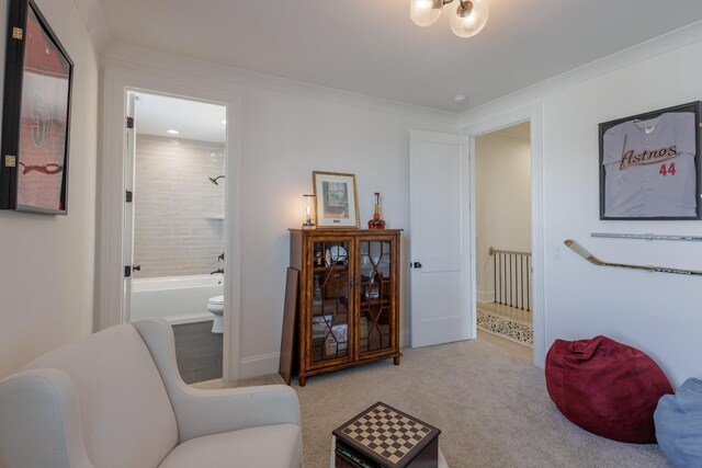 2026 Eliot Rd, Franklin, TN 37064 - sitting room with carpet and baseboards