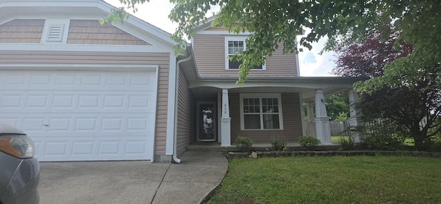 808 Brooksdale Dr, Smyrna, TN 37167 - view of front of house with a porch, a front yard, and concrete driveway