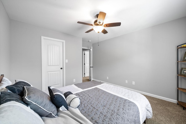324 Kildeer Dr, Clarksville, TN 37040 - carpeted bedroom with baseboards and a ceiling fan