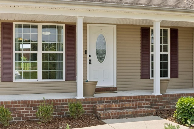 1809 Mosley Ferry Rd, Chapmansboro, TN 37035 - entrance to property with covered porch and roof with shingles