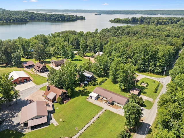 117 Sparrow Ln, Dover, TN 37058 - drone / aerial view of a nearby body of water and a forest