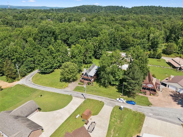 117 Sparrow Ln, Dover, TN 37058 - bird's eye view of a heavily wooded area