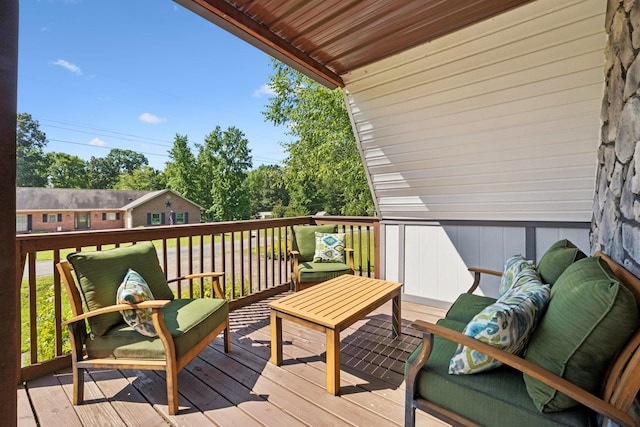 117 Sparrow Ln, Dover, TN 37058 - deck with outdoor lounge area