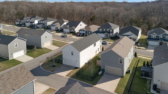 3309 Longstalk Rd, Antioch, TN 37013 - aerial view of residential area featuring a heavily wooded area