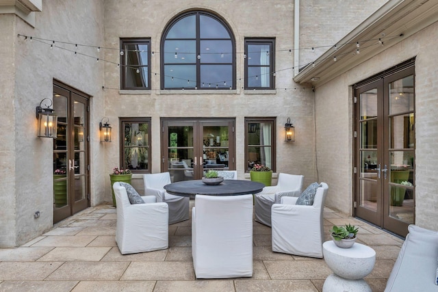 238 Pelham Dr, Brentwood, TN 37027 - view of patio / terrace with french doors and outdoor dining area