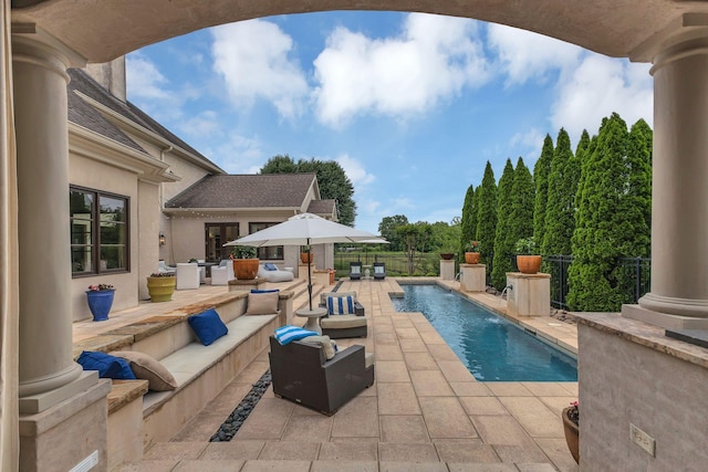 238 Pelham Dr, Brentwood, TN 37027 - view of pool featuring a patio area and an outdoor living space