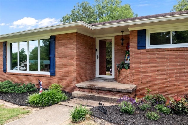 210 Lankford St, Bruceton, TN 38317 - entrance to property featuring brick siding
