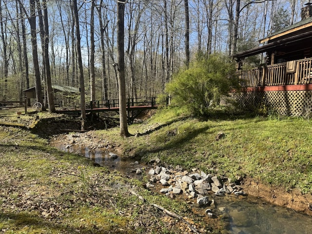 268 Sugar Maple Dr, Dover, TN 37058 - view of yard featuring a deck