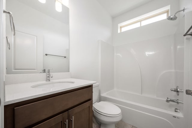 1021 Vida Way Unit 202, Nolensville, TN 37135 - bathroom with toilet, vanity, bathing tub / shower combination, and tile patterned floors