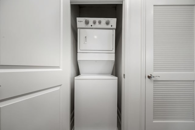 1021 Vida Way Unit 202, Nolensville, TN 37135 - washroom with stacked washer and clothes dryer