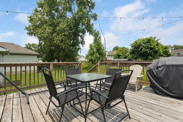 221 Pitts Ave, Old Hickory, TN 37138 - deck featuring outdoor dining area and area for grilling