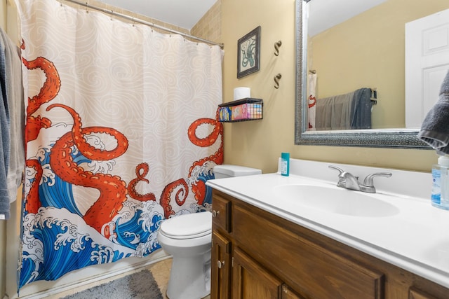 221 Pitts Ave, Old Hickory, TN 37138 - full bath with toilet, vanity, and a shower with shower curtain