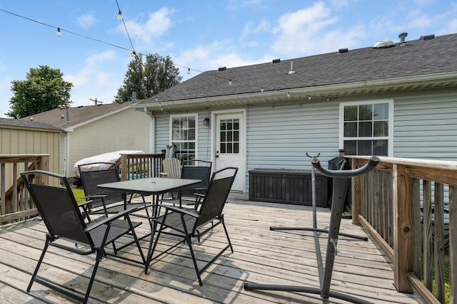 221 Pitts Ave, Old Hickory, TN 37138 - wooden deck with outdoor dining space
