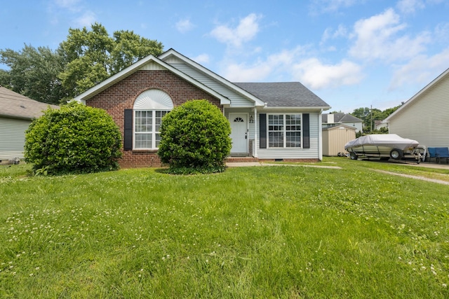 221 Pitts Ave, Old Hickory, TN 37138 - view of front of home with brick siding and a front lawn