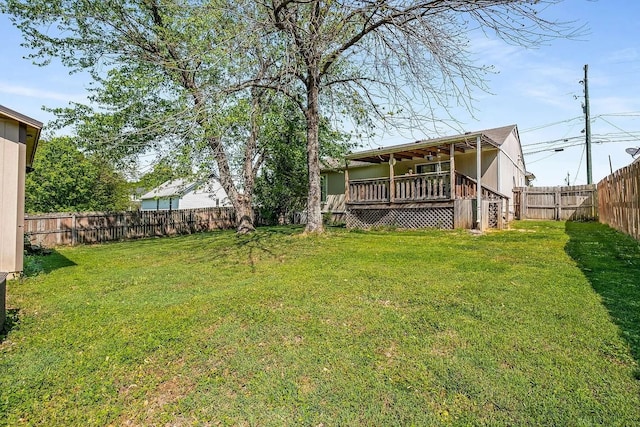 3225 Towne Village Rd E, Antioch, TN 37013 - view of yard with a wooden deck