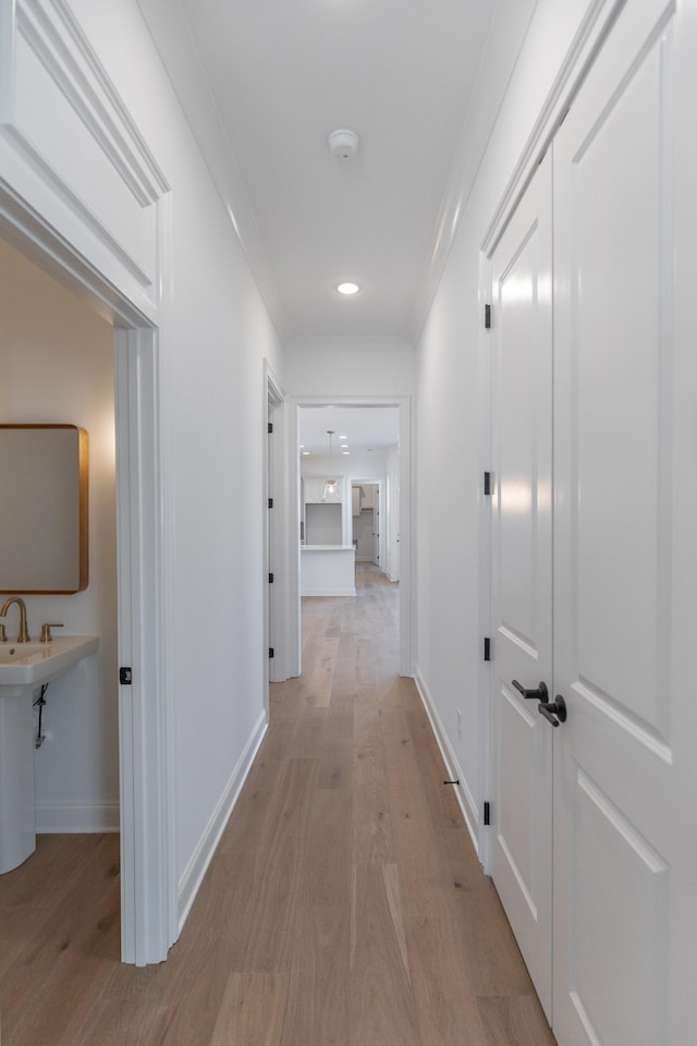 3174 Long Branch Cir, Franklin, TN 37064 - hallway with light wood finished floors and baseboards