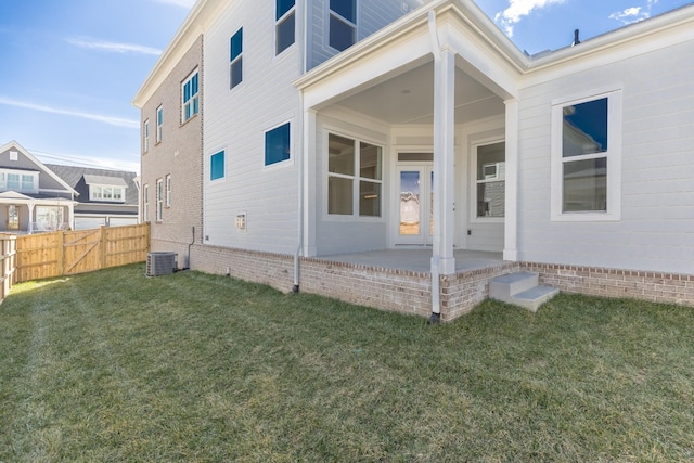 3174 Long Branch Cir, Franklin, TN 37064 - back of house with central AC unit