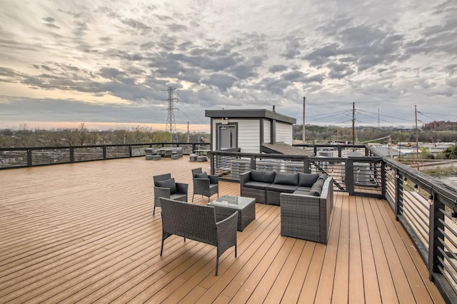 3303 Gallatin Pike Unit 202, Nashville, TN 37216 - wooden deck featuring outdoor lounge area