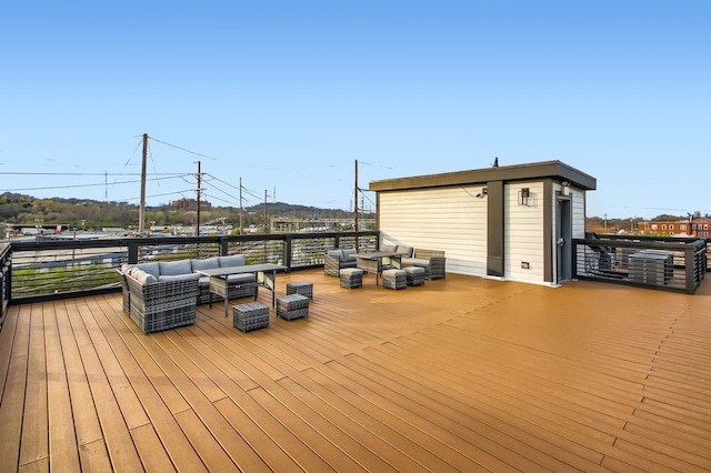 3303 Gallatin Pike Unit 202, Nashville, TN 37216 - wooden deck featuring outdoor lounge area