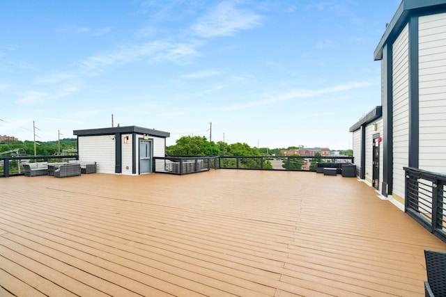 3303 Gallatin Pike Unit 202, Nashville, TN 37216 - wooden deck featuring outdoor lounge area and central air condition unit