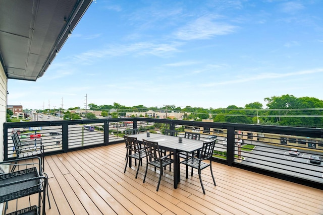 3303 Gallatin Pike Unit 202, Nashville, TN 37216 - wooden terrace featuring outdoor dining space