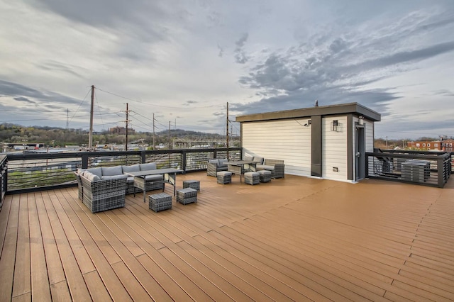 3303 Gallatin Pike Unit 202, Nashville, TN 37216 - wooden terrace featuring outdoor lounge area