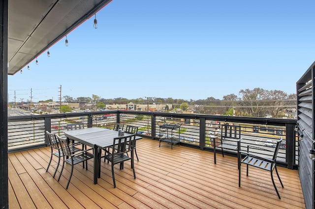 3303 Gallatin Pike Unit 202, Nashville, TN 37216 - wooden terrace with outdoor dining space