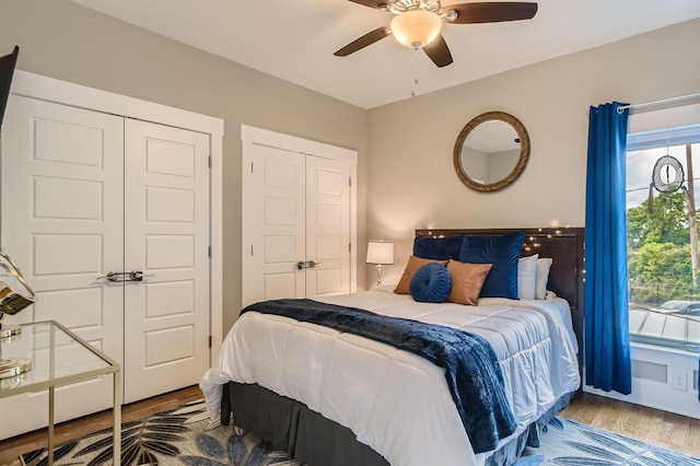 3303 Gallatin Pike Unit 202, Nashville, TN 37216 - bedroom featuring wood finished floors and ceiling fan