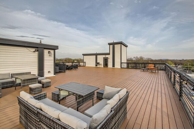 3303 Gallatin Pike Unit 202, Nashville, TN 37216 - wooden deck featuring outdoor lounge area