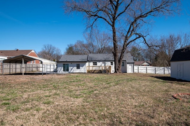 408 Adair Rd, Nashville, TN 37214 - rear view of property with a carport