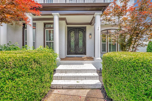 106 Ashton Park Blvd, Franklin, TN 37067 - doorway to property with brick siding