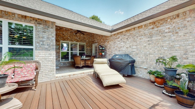 516 Letcher Ave, Lebanon, TN 37087 - wooden terrace with grilling area
