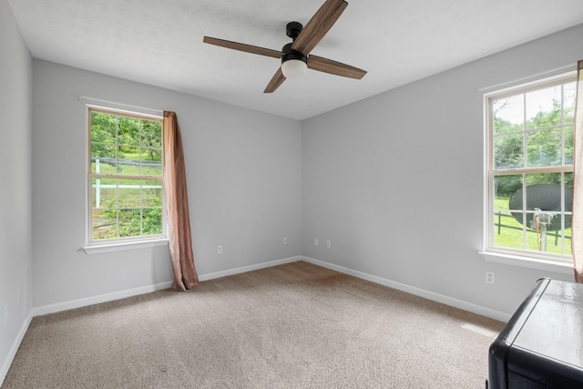 97 Whitefield Ln, Carthage, TN 37030 - carpeted empty room featuring ceiling fan and baseboards