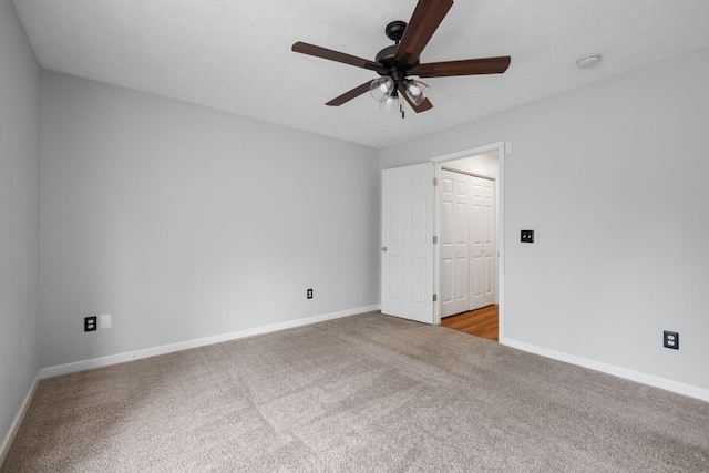 97 Whitefield Ln, Carthage, TN 37030 - empty room featuring carpet flooring, ceiling fan, baseboards, and a smoke detector