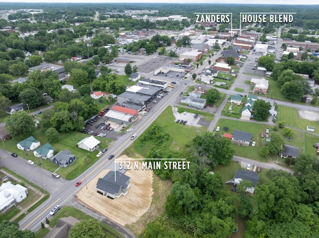 312 N Main St, Dickson, TN 37055 - aerial view of property's location