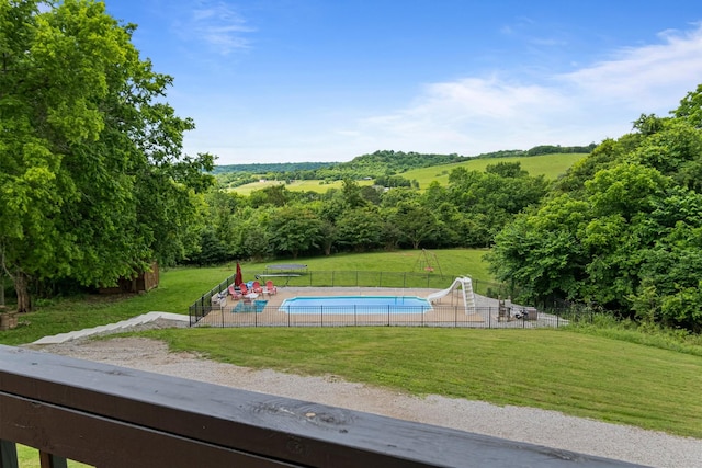 2223 Simmons Ridge Rd, Cornersville, TN 37047 - view of pool with a water slide