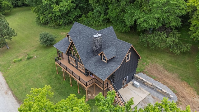 2223 Simmons Ridge Rd, Cornersville, TN 37047 - aerial view of property and surrounding area